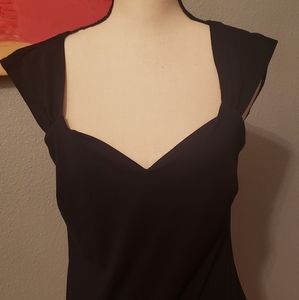 BCBG Paris black pin up style top